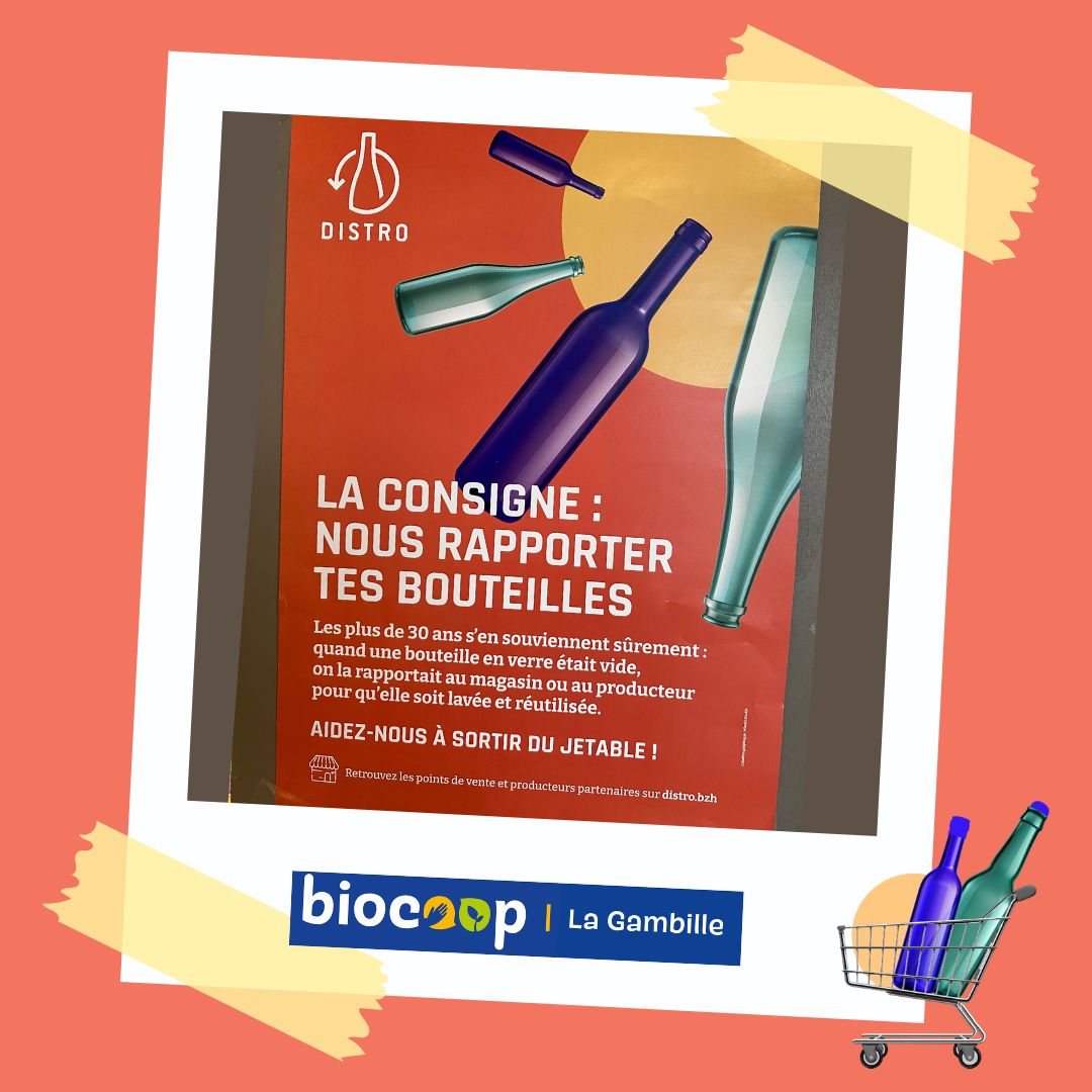 Le retour de la consigne de verre dans nos magasins avec notre partenaire Distro ! Le retour de la consigne de verre dans nos magasins avec notre partenaire Distro !